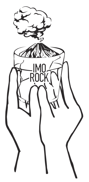IMOROCKのコップを両手で支える線画